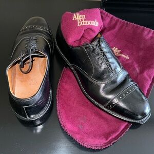 Allen Edward’s size 6 Byron-D Black men’s black dress shoes.